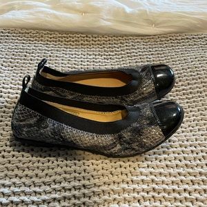 Snakeprint Ballet Flats